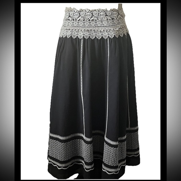 Peter Nygard 3 Piece Outfit Full Lined Skirt 2 Short Sleeve Tops Size M (10-12) - Picture 10 of 13